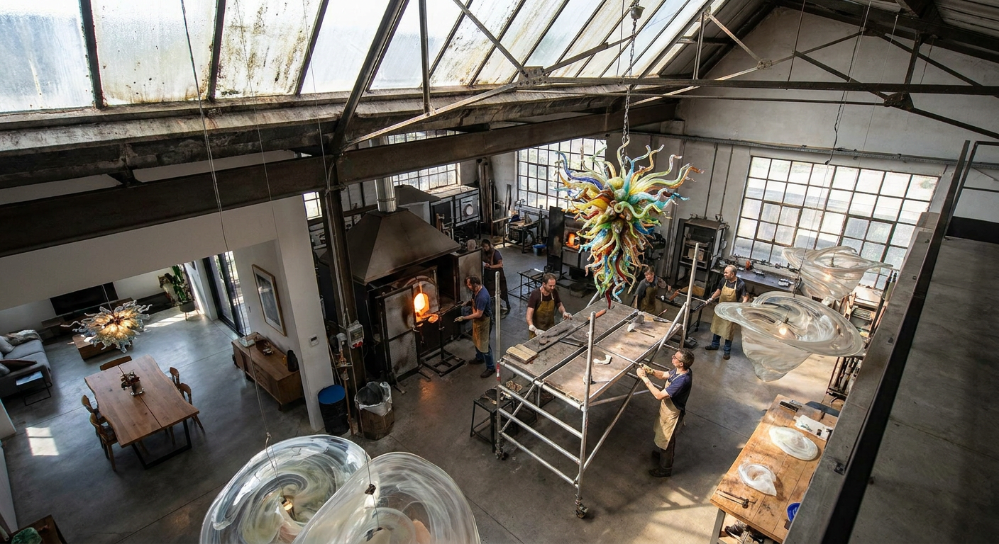Blown Glass Chandeliers: Craft, Character and Modern Living